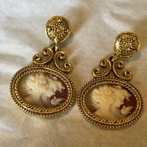 Cameo earrings